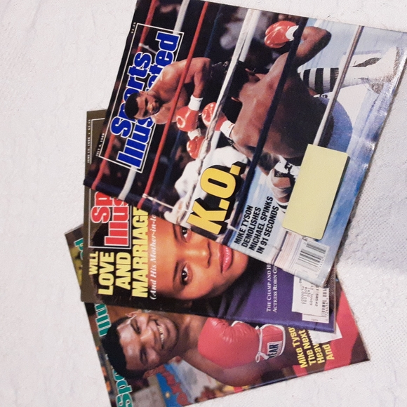 Sports Illustrated Other 3 Vintage Mike Tyson Sports Illustrated